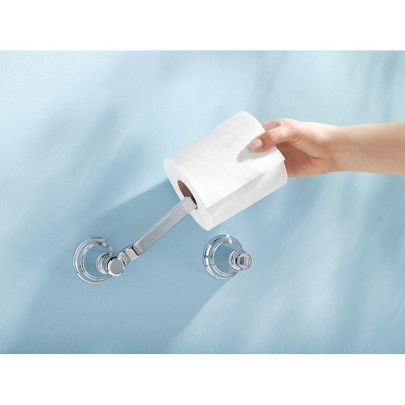 Moen Model: YB8208BN Rothbury Brushed Nickel Pivoting Toilet Paper Holder - Picture 8 of 8